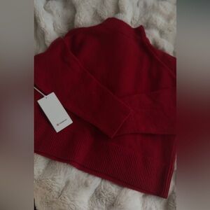 Brand new with tags red lululemon sweater